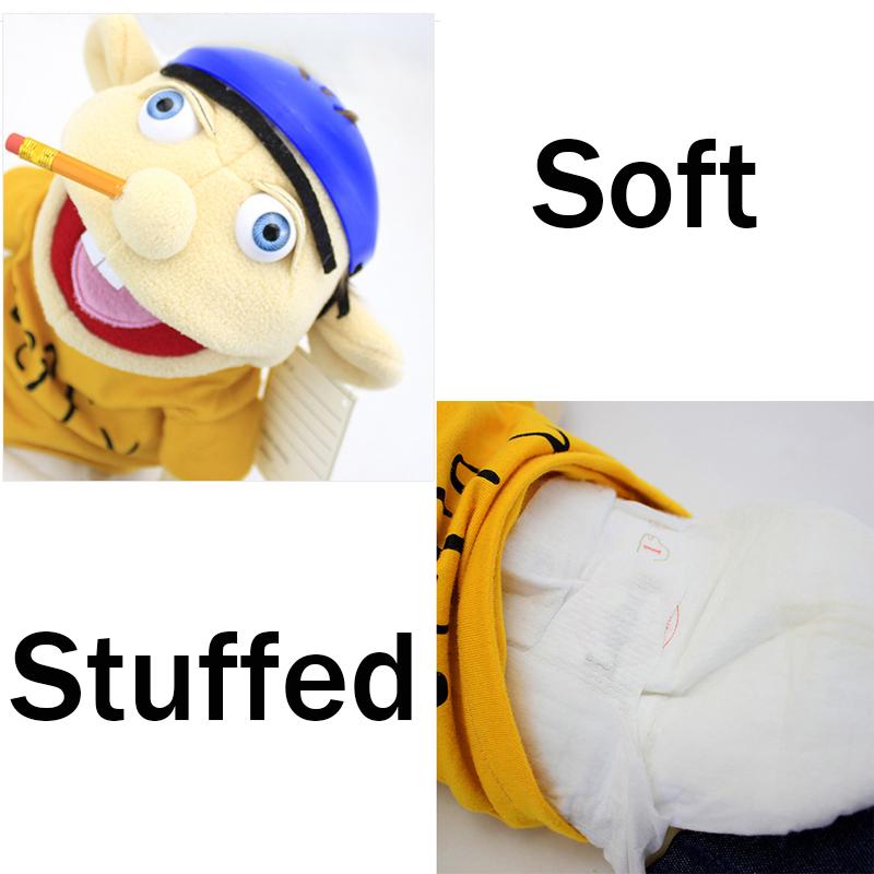 Cartoon Hand Puppet Plush Toy Soft Stuffed Doll Sleeping Pillow Educational Interactive Plaything Birthday Gift For Kids