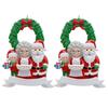 Christmas Pendant Santa Claus Family Hanging Pendant Classic Colors Family Theme Festive Atmosphere Decor