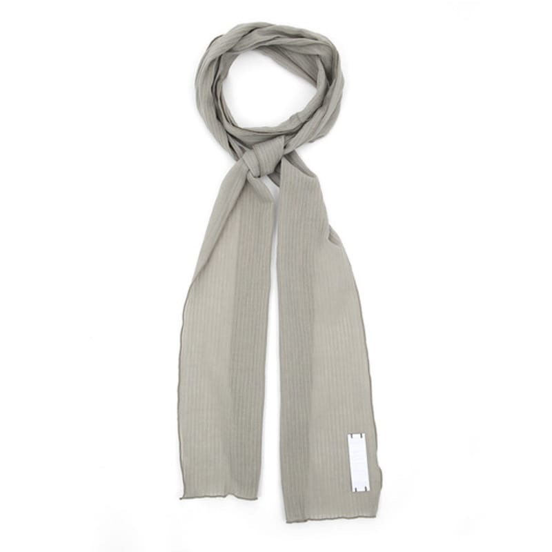 UNDERCONTROL STUDIO THIN SCARF / LAYER STRIPE / G GREY