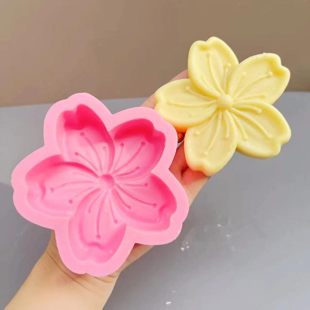 Cherry Blossom Candle Silicone Mold Flower Candle Silicone Mold Home Decoration Flower Mold Flower Aromatherapy Candle Silicone