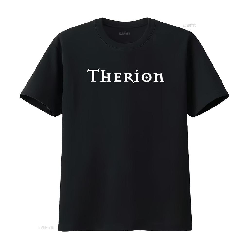 THERION Band Logo T Shirt Available in All Sizes S M L XL XXL Classic Colours Black White vintage Washed designer clothes