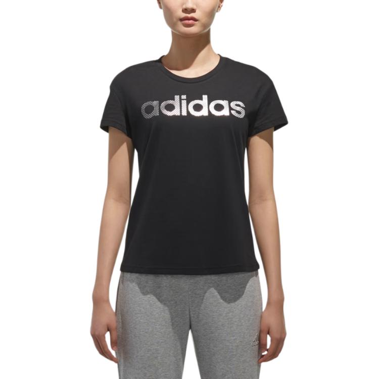 

Adidas T Shirts Women s Black Crew Neck Moderate Other CX5153 M