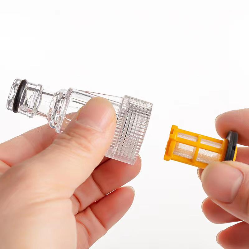 1pcs High Pressure Washer Connection Filter+2pcs Nets Car Washing Machine Water Filter Connection For Karcher K2-K7 Series