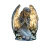 Peaceful Radiant Angel Statue - Serene Desktop or Home Decoration