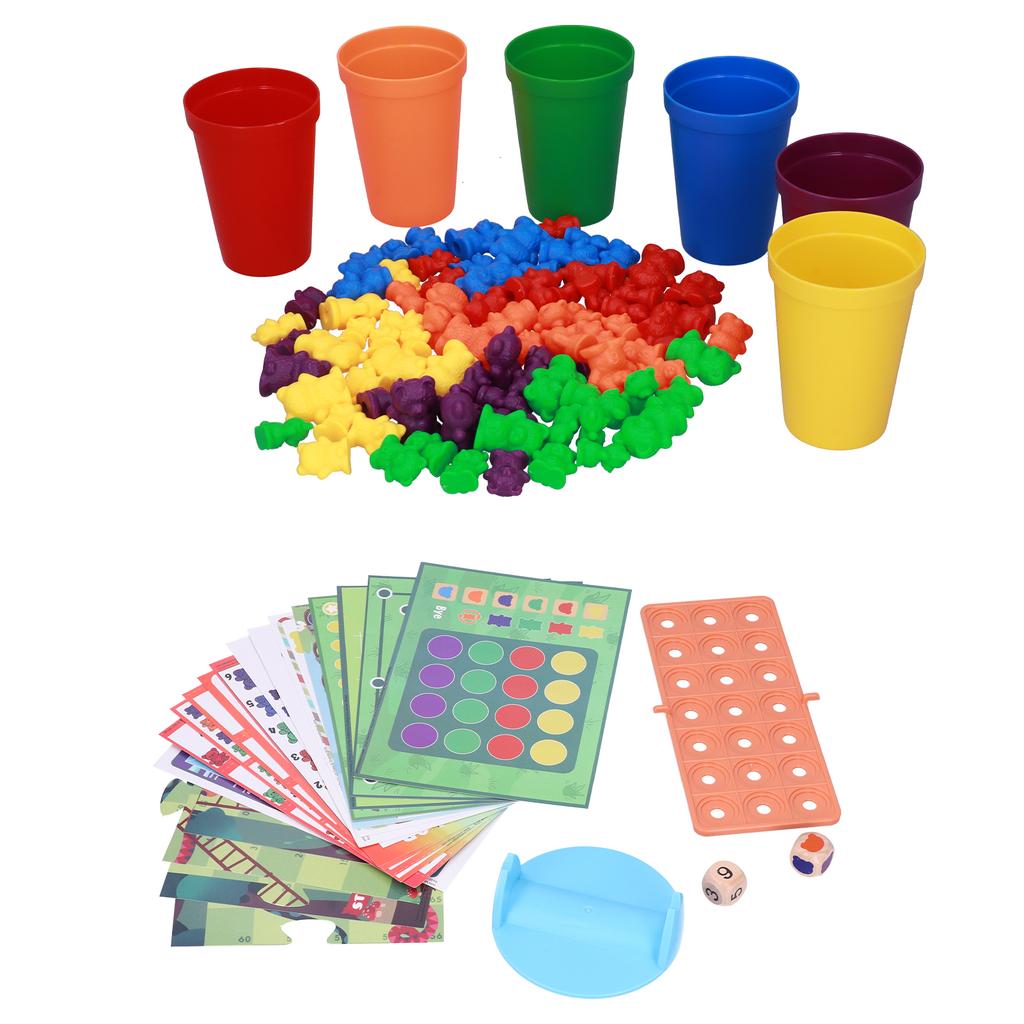 Kid Counting Bears Toys Children Color Matching Sorting Mathematics Educational ToysBear Scales
