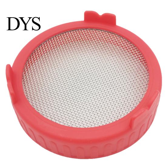 Sprouting Lid Easy To Clean Good Drainage Mason Jar Germinating Plastic Sprout with Stainless Steel Screen for Household Kit