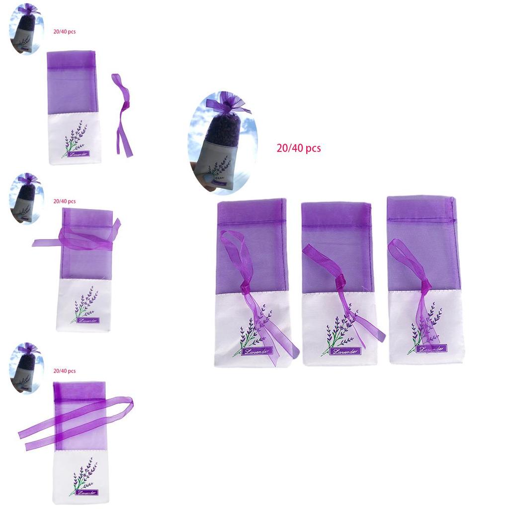 Elegant Lavender Fragrance Bag In Purple Floral Sachet Bag For Storage And Decoration