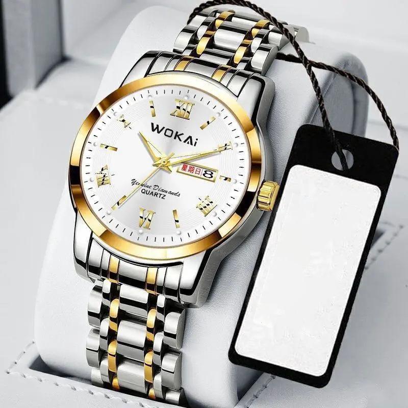 Brand 1807 Men's Automatic Double Calendar Luminous Waterproof Wristwatch – Casual Business Style