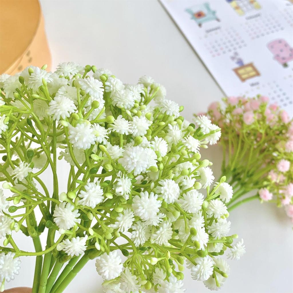 Baby's Breath Soft Rubber Artificial Flower Bouquet for Living Room Decor