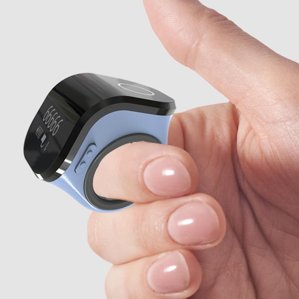 Digital Counter Portable Points Rechargeable Ring Ring Idea Tally Counter Smart Touch Screen Finger Counter for Muslims Prayer