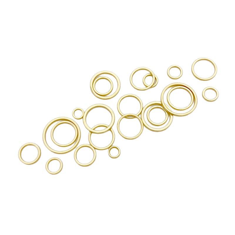 14K Gold Filled Color Retention Closed Hoop Rings for DIY Jewelry Making