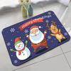 Christmas Floor Mat Festive Atmosphere Feeling Absorbent Non-slip Foot Mat Household Door Floor Mat