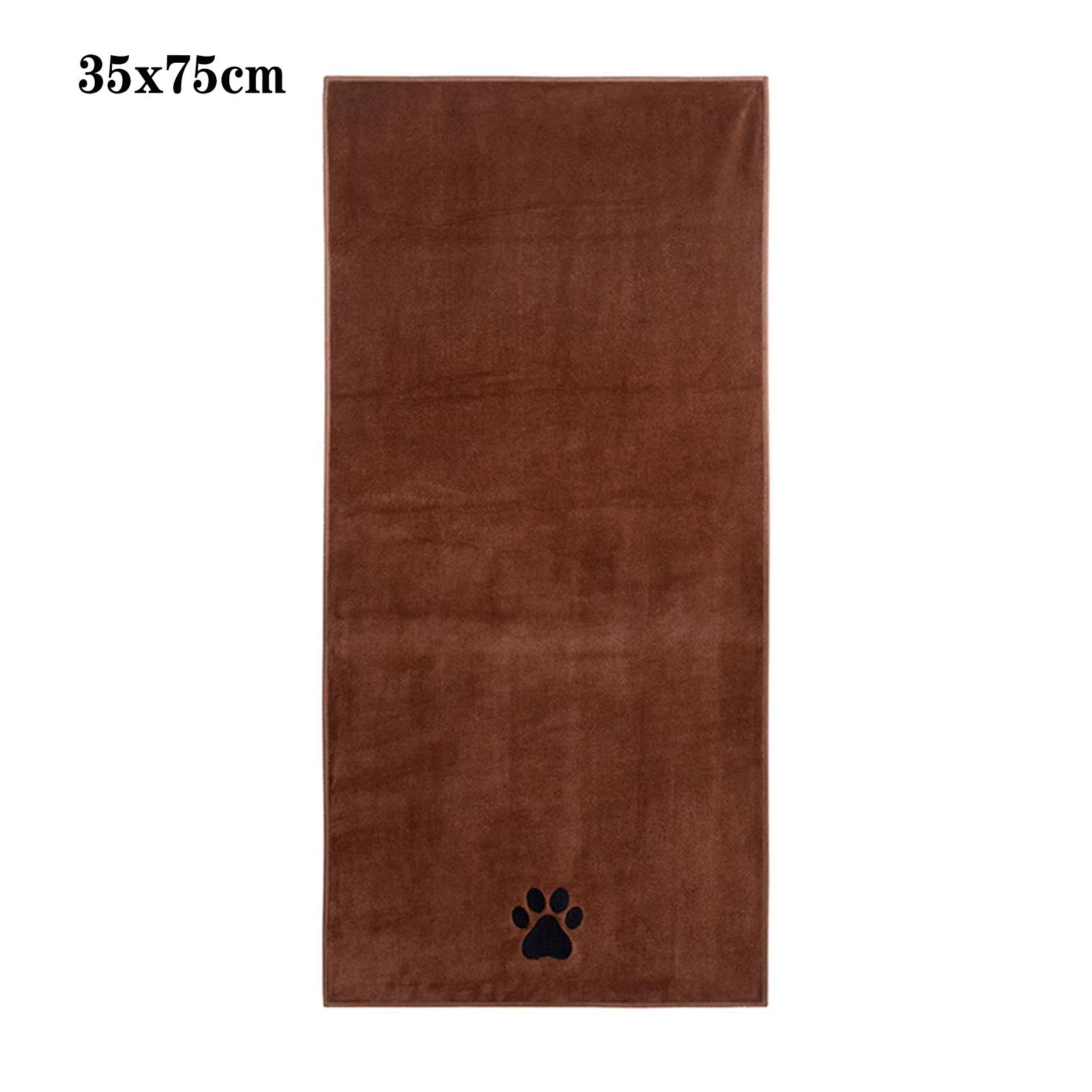 35*75cm/50*100cm Microfiber Pet Bath Towel Embroidered Super Soft Absorbent Cat For Dogs Grooming Supplies