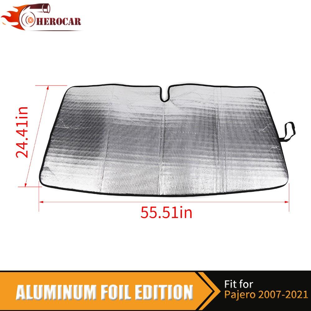 Front Windshield Sunshade Visor UV Protect For 2007-21 Mitsubishi Pajero Montero