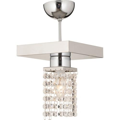 

Хромированная люстра Apliqa Peter с одним кристаллом