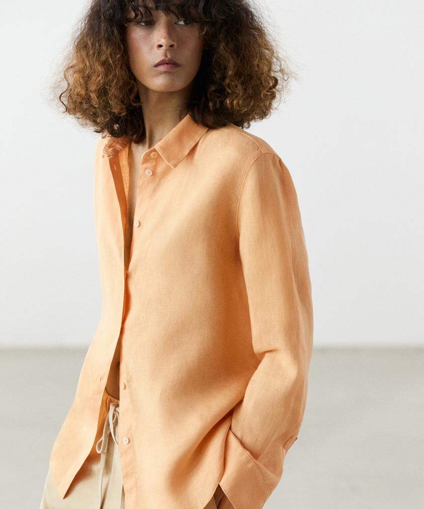 Masimodutti 100% Linen Loose Fit Shirt