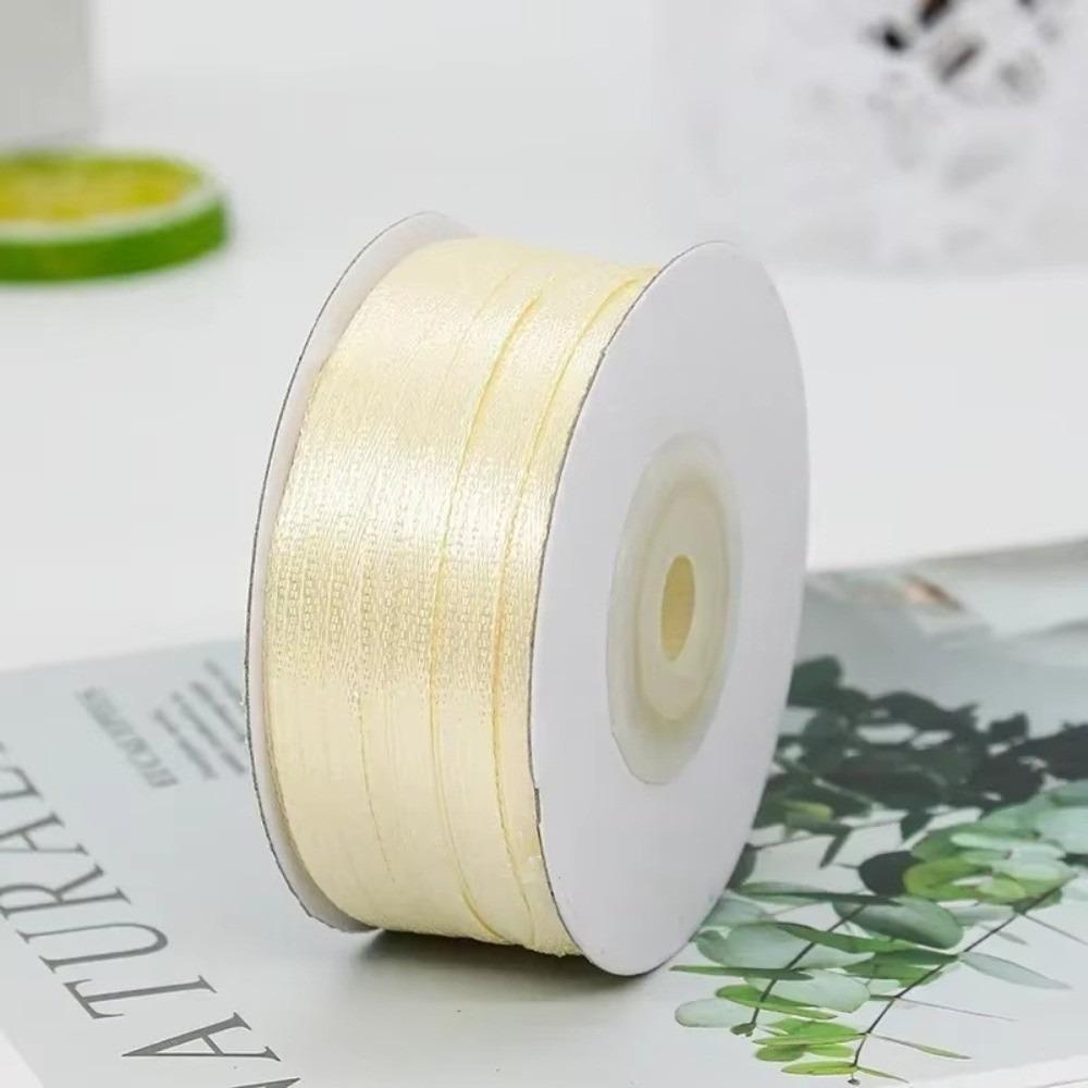 DIY Gift Wrapping Double Sided Satin Ribbon Handmade Bows Bridal Bouquets Bouquet Ribbons Colorful 3MM Width Solid Satin Ribbons