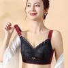 Full Cup Thin Style Without Steel Ring Plus Size Underwear Large Chest Small Sexy Lace Adjustment Shape Side Breast Bra
