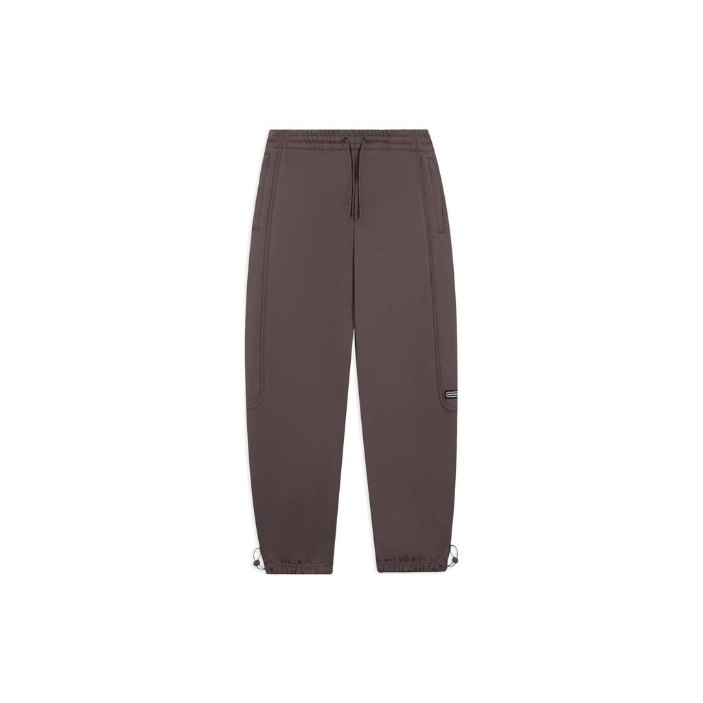 Li-Ning Solid Color Drawstring Knit Sweatpants Men Bottoms Gray AKLS643-3