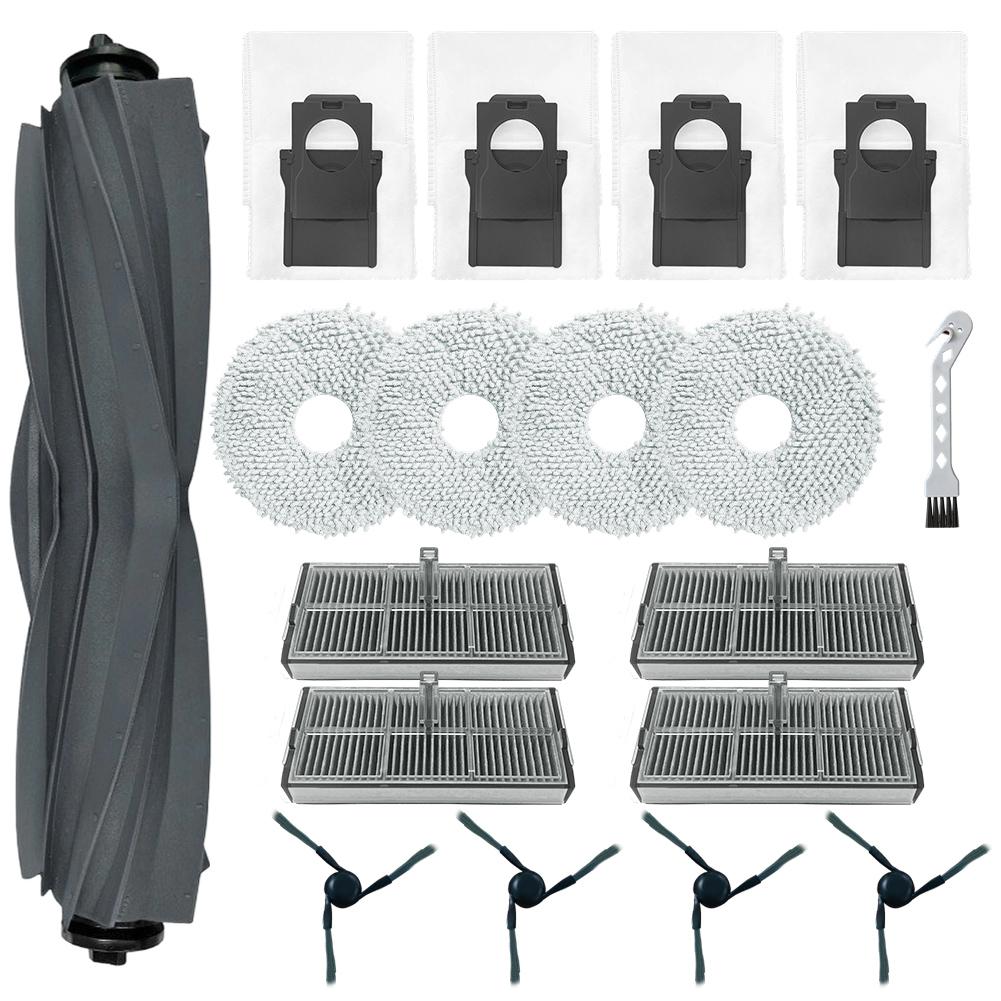 

Replacement Parts For Mova E40 Ultra Robot Vacuum Cleaner With Main Brush HEPA Filter Side Brush Dust Bag And Mop Pad Kit