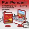 3d Pop Up Puzzle Book Keychain With Fortress Scene For Stress Relief And Creative Gift