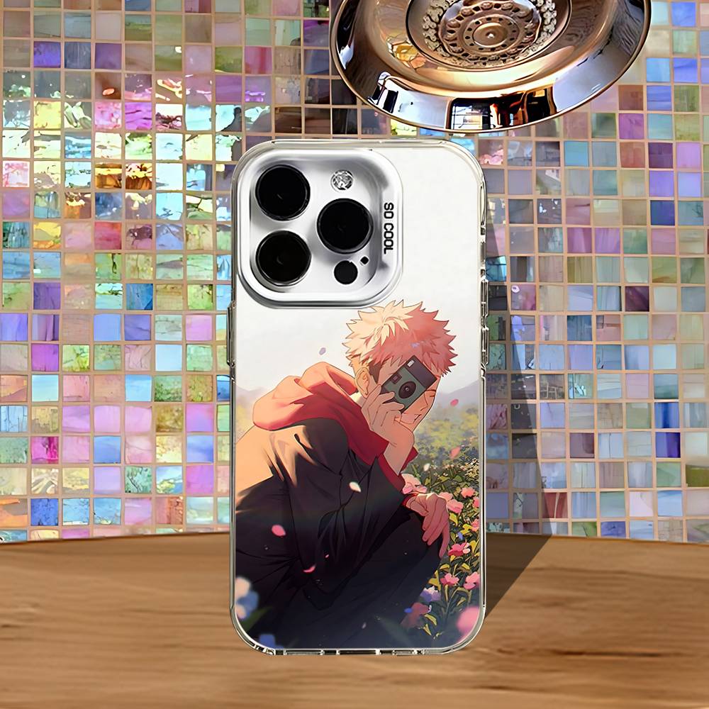 

Yuji Itadori Jujutsu Kaisen Phone Case For iPhone 16,15,14,13,12,11,Pro,XS,Max,Plus,Mini,SE4,E White Matte Shockproof Cover iPhone13PROMAX