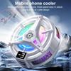 Semiconductor Phone Cooler 5V3A Powerful Cooling Magnetic & Clip 2-In-1 Digital Display For Gaming Live Broadcast