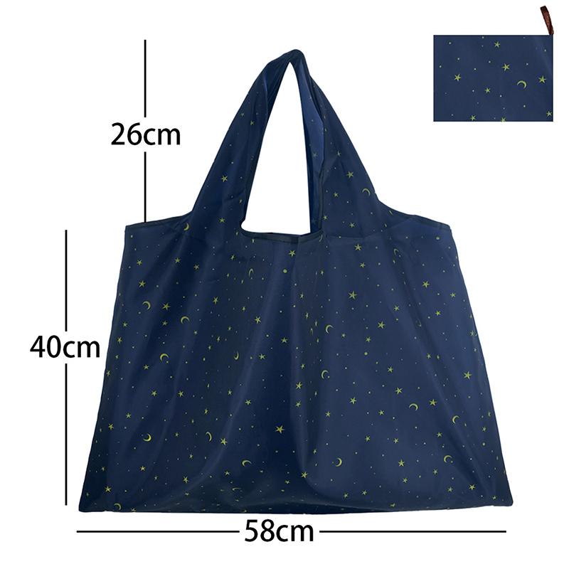 Reusable Grocery Bags Large Washable Shopping Bags Portable Foldable Environmental Friendly Heavy-Duty Handbags