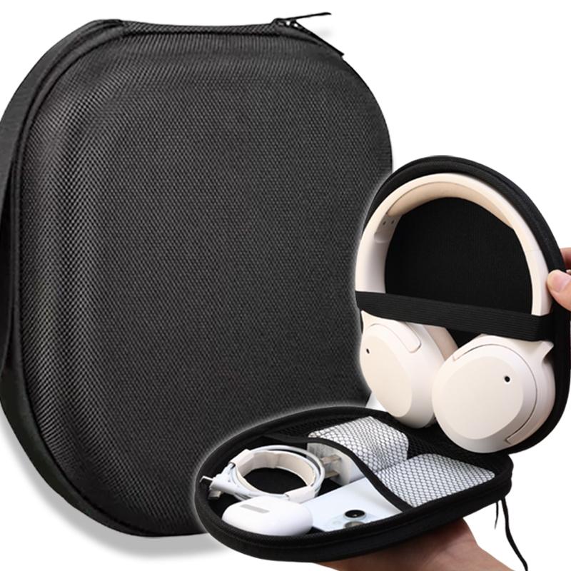 Funda para Auriculares para Sony WH-CH720N WH-1000XM4 MDR-ZX100 Bolsa de Viaje Universal para Auriculares Almacenamiento Duro de EVA Bolsa de Transporte para Auriculares