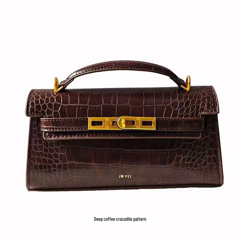 HomeHarmony JW PEI Kelly Handtas met Krokodillenpatroon - Noor High-End Dames Crossbody Tas 2T273 black