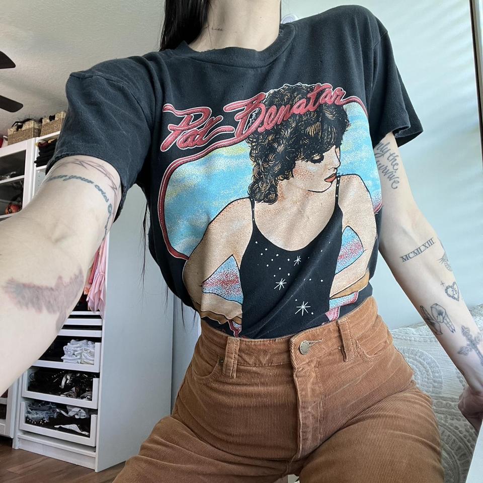 Pat Benatar Crimes Of Passion 80s basic black Classic T shirt Cotton XXL