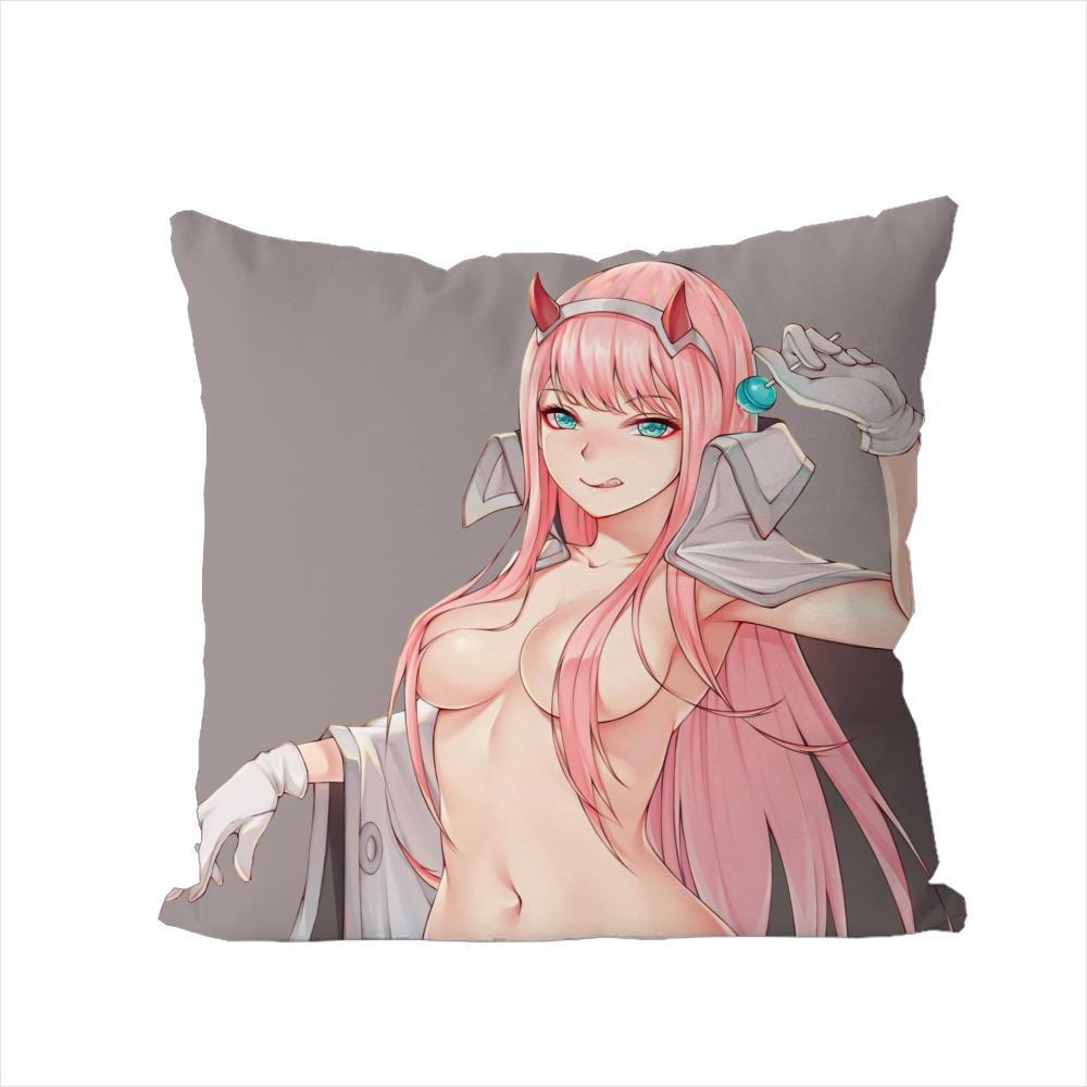 

Наволочка для подушки Darling In The FranXX для автомобиля, дивана, декоративная, домашняя, двусторонняя печать, плюшевая, квадратная, декоративная подушка, чехол 30x30cm