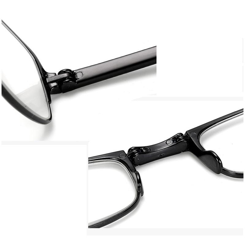 Design Reading Glasses Men Women Folding Small Glasses Frame Metal Glasses Mini Wallet Glasses Diopter 1.0-4.0