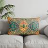 Home Decor Oriental Pattern Rectangle Pillowcase Suitable For Sofa Bedroom Car Pillow Cover Cushion Rectangular Back Cushion