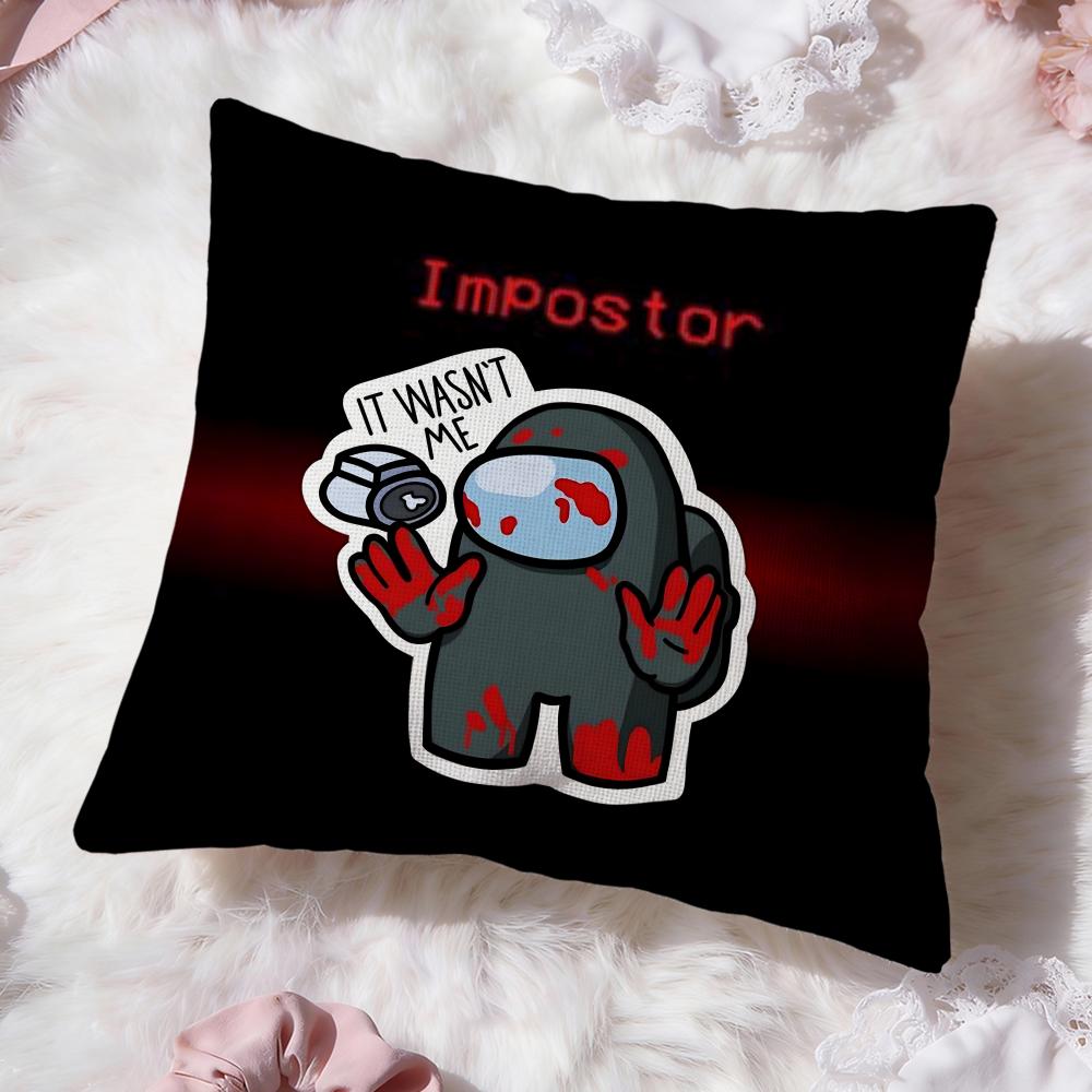 

Cartoon A-Among us Cushion Cover Premium Comfort Reversible Pillow Cove -Two in One Design for Any Room & Car Interior 30cmx30cm