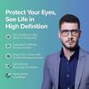 Intellilens | Zero Power Blue Cut Computer Glasses | Anti Glare, Lightweight | UV Protection Specs |Unisex | Blue | Wayfarer | Medium