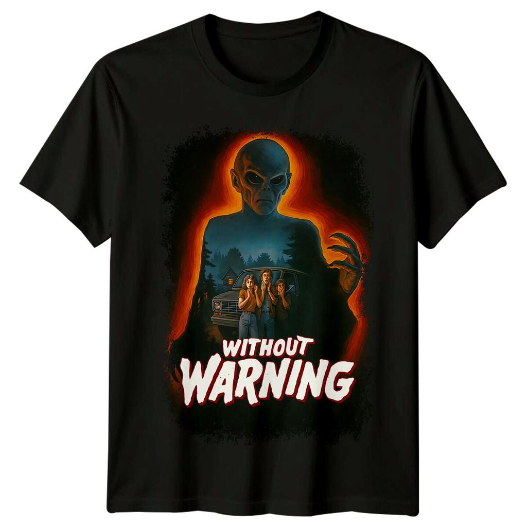 Without Warning (1980) Movie Poster Inspired 100% Cotton T-shirt Mens Tees Top Retro 80s Tee