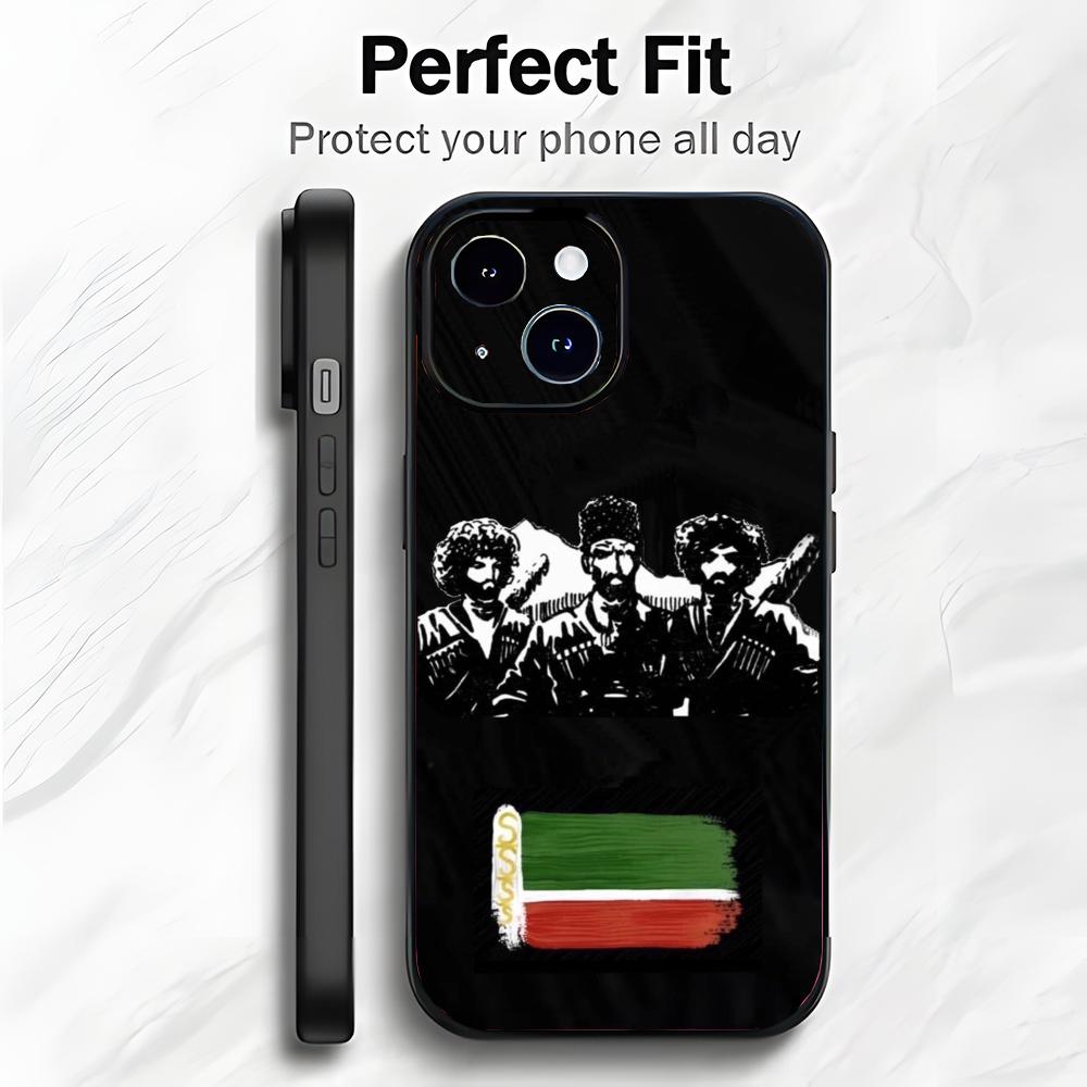 C-Chechen National Flag Phone Case Phone Case Soft Packaging Lightweight For iPhone17 16 15 14 13ProMax