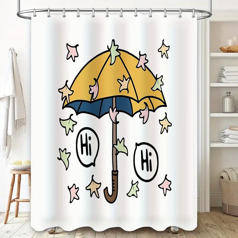 Bathroom Shower Curtain Set Waterproof Farmhouse Decor Vintage Floral Pattern Fabric Backdrop for Tub