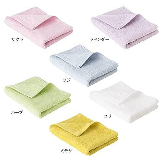 Bloom Imabari Towel Bath 2-Piece Set Fleur Soft Absorbent Quick-Drying Indoor Drying Thin Made Japan 100 Cotton (Sakura)