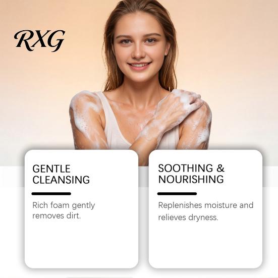 Hydrating Shower Gel Persimmon Body Wash, 100ml Gentle Exfoliating with Fresh Non Irritating Wash Fruit Scent, Deep Cleansing Mild Daily Cleanser for