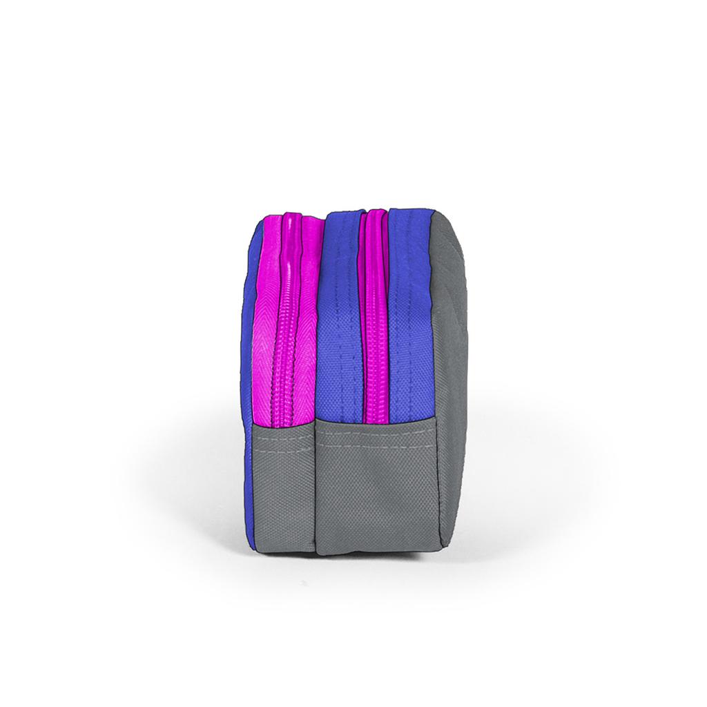 coral high Sport Lavender Grey Double Compartment Pencil Bag 22278