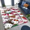 3D Cute Hello Kitty   Cartoon Rug for Bedroom Living Room Sofa Home Doormat Decor, Large Kid Play Non-slip Floor Mat Gift