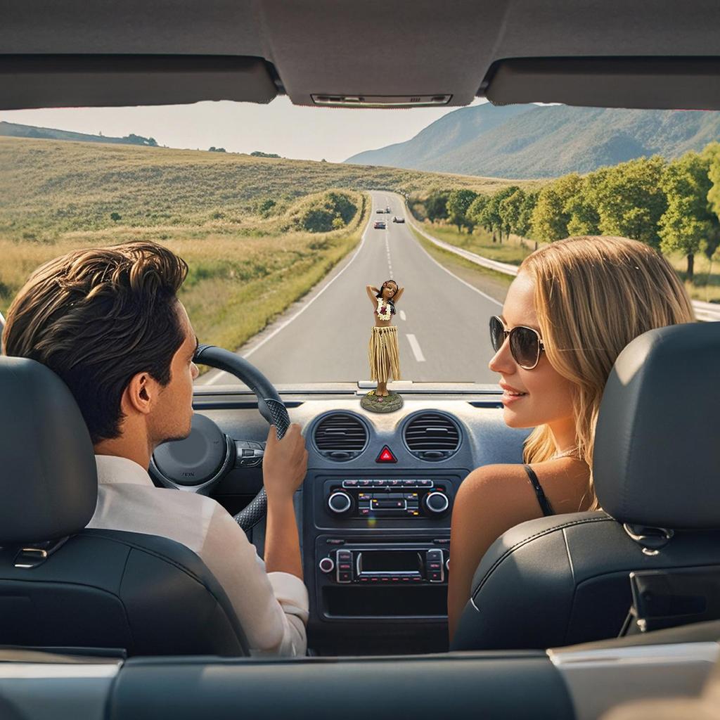 Dancing Figurine for Car Small Dancer Doll Decor Dancing Doll Figures for Vehicle SUV RV Dashboard Home Office School Hotel