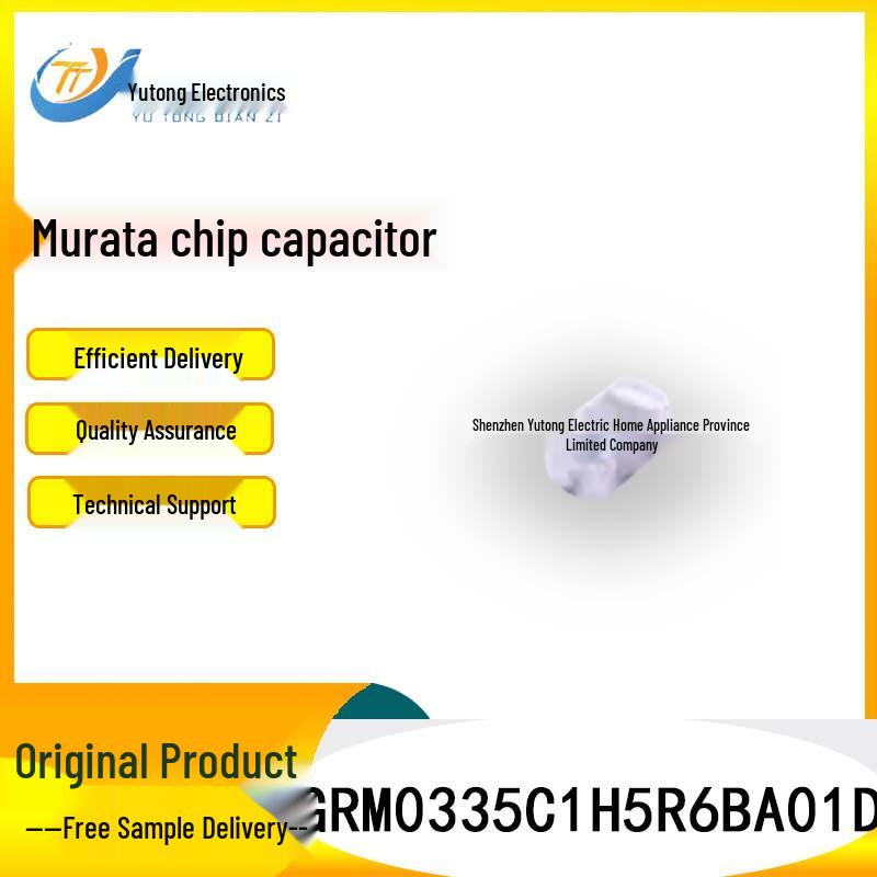 

Murata Ceramic Chip Capacitor 0201, GRM0335C1H5R6BA01D, 5.6pF, C0G, 50V, ±0.1pF