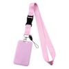 Pure Color Credential Holder Lanyard For Keys Neck Strap Id Card Badge Holder Key Chain Key Rings Accessories Christmas Holiday Gifts