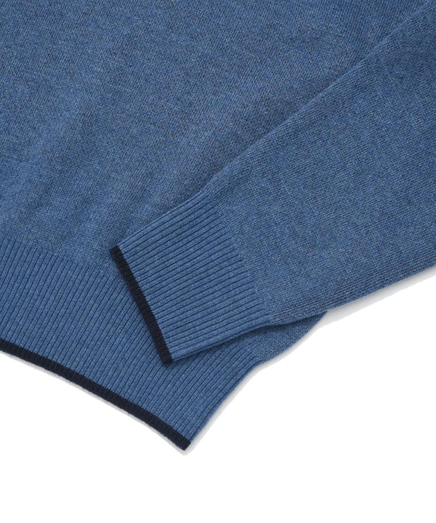 COVERNAT Arch Logo 08 Crew Neck Knit Blue