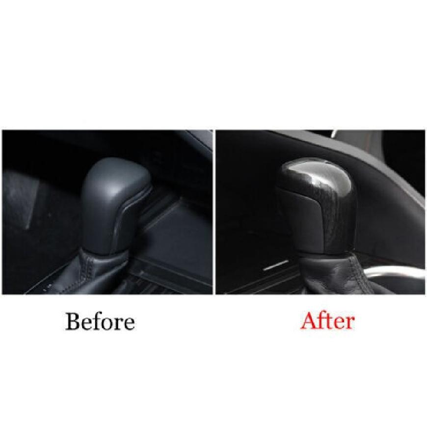 For Toyota Avalon 2019-2022 Black Wood Grain Center Console Gear Shift Knob Trim