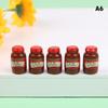 5Pcs Dollhouse Miniature Condiment Model Mini Kitchen Decoration Accessories