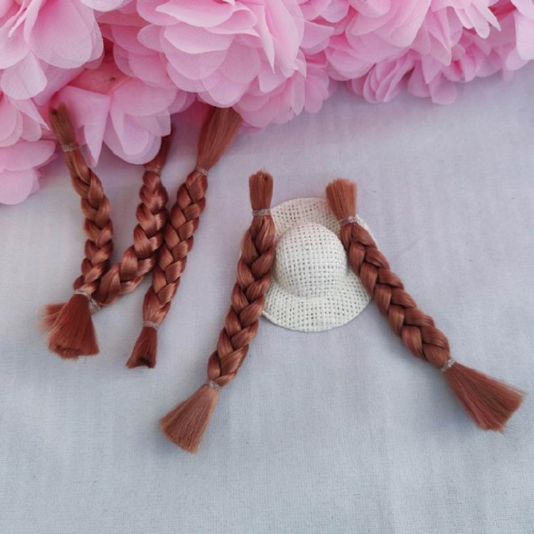 Doll Wigs Ponytail Braid Doll Wigs Blonde DIY Doll Hair Doll Wigs Braids Hair Chain
